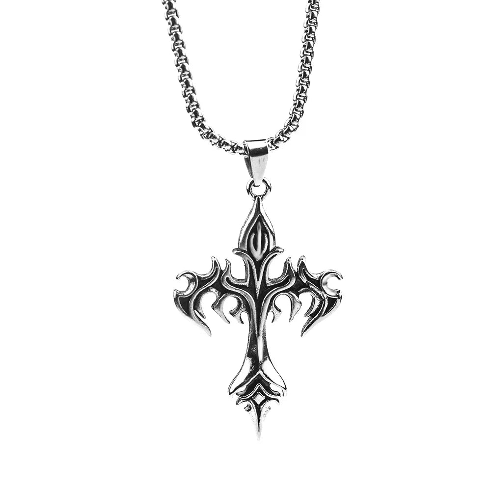 Collar de cruz de vampiro