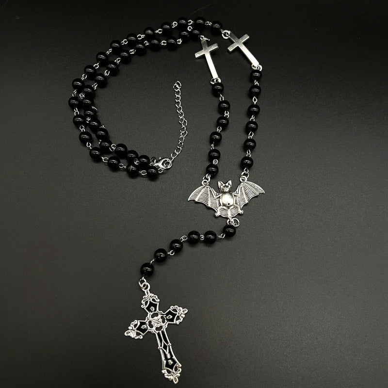 Rosario cruzado de vampiro Ankh