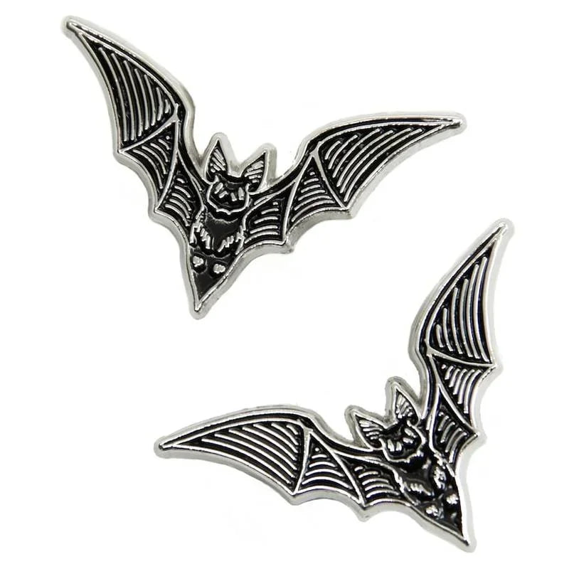 Pin de esmalte duro de murciélago