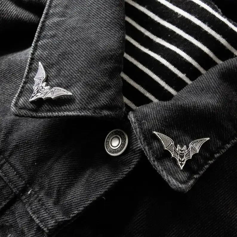 Pin de esmalte duro de murciélago