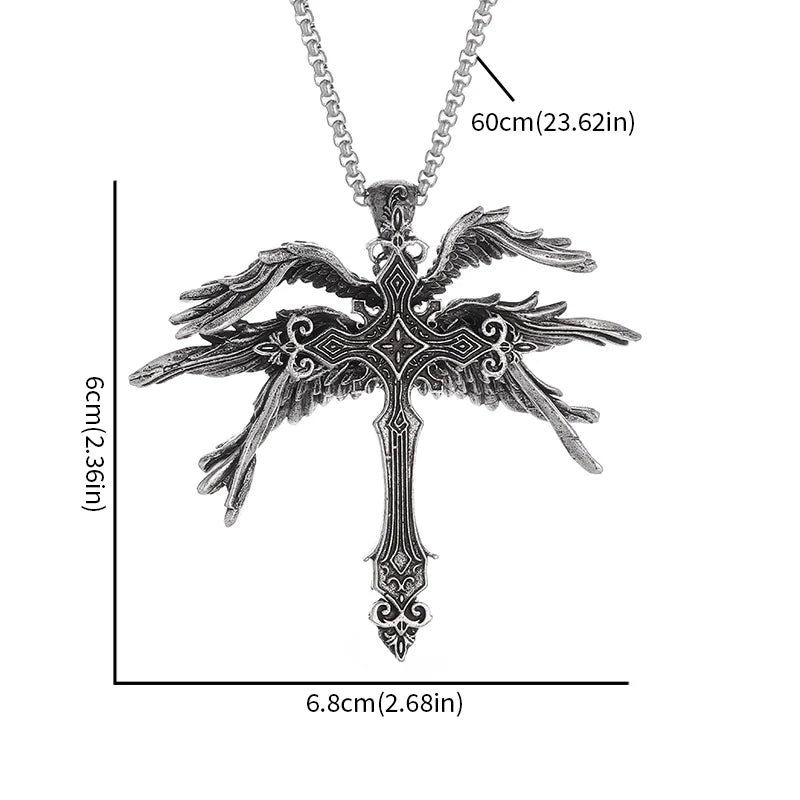Collar de cruz de ángel