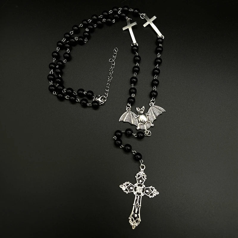 Rosario cruzado de vampiro Ankh