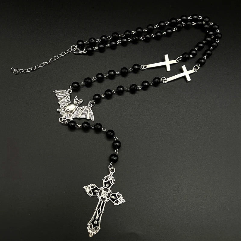 Rosario cruzado de vampiro Ankh
