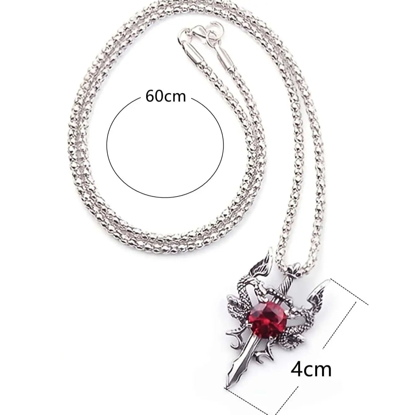 Collar de dragón con gema
