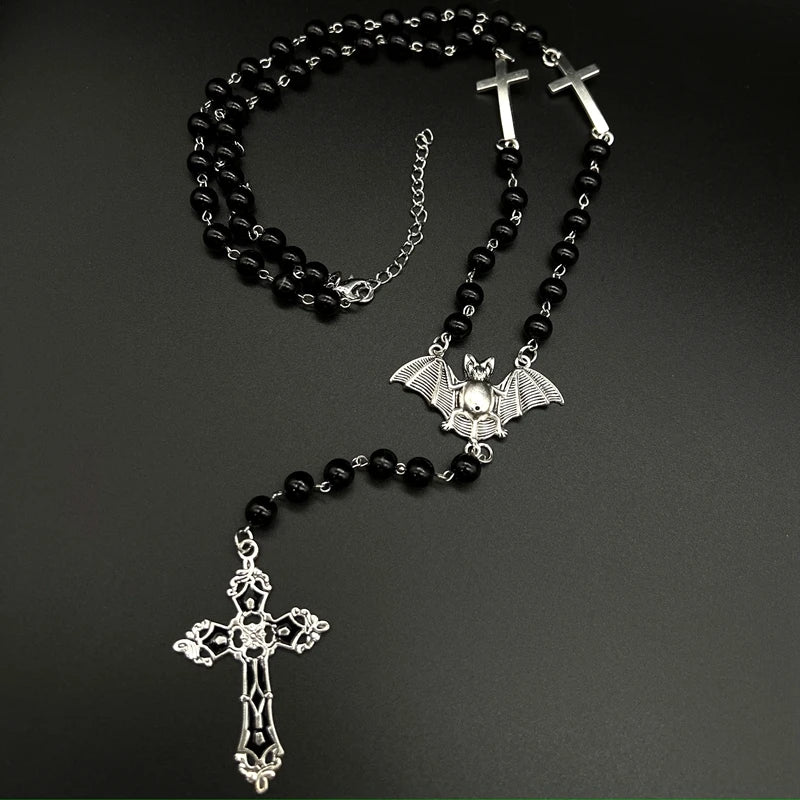 Rosario cruzado de vampiro Ankh