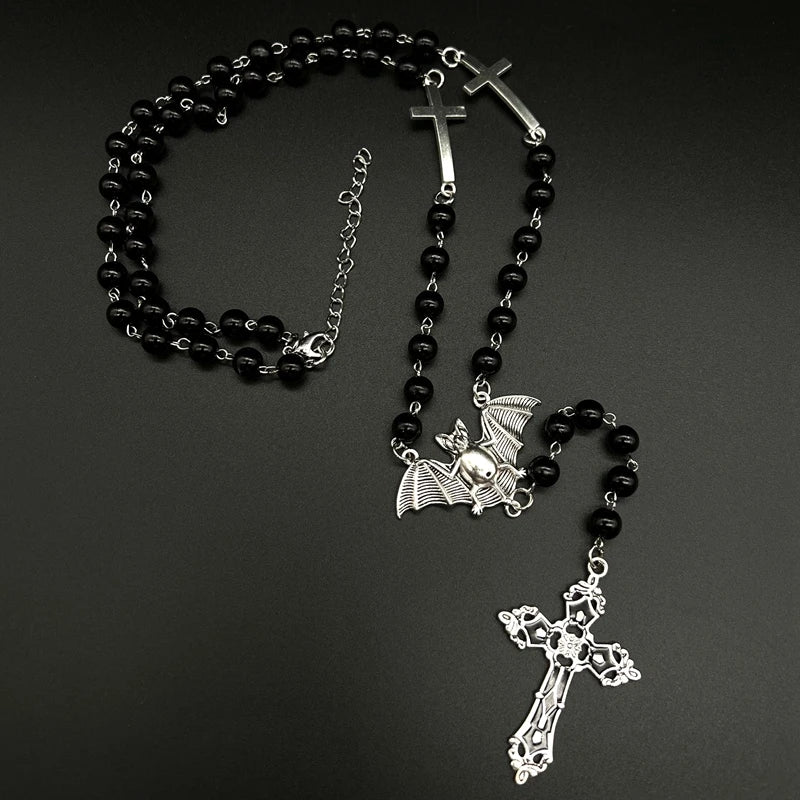 Rosario cruzado de vampiro Ankh